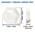 Hexagon 1 Ceramic Jewelry Tray