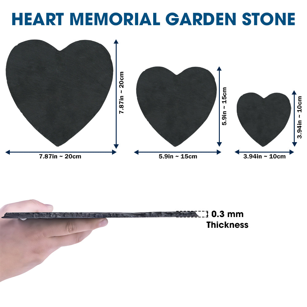Heart Memorial Garden Stone