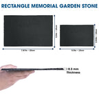 Rectangle Memorial Garden Stone