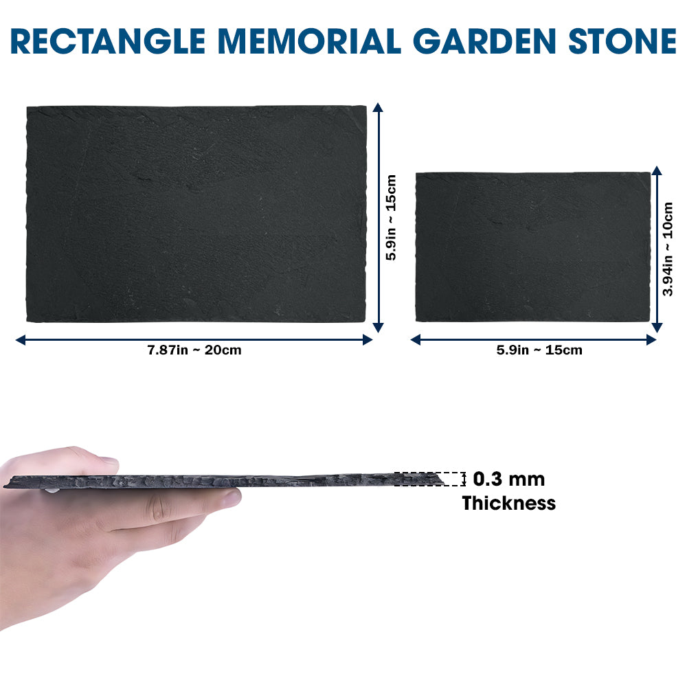 Rectangle Memorial Garden Stone