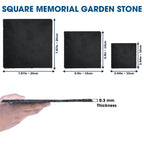 Square Memorial Garden Stone