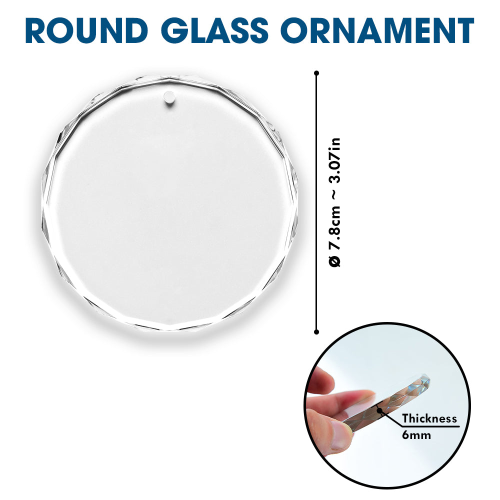 Round Glass Ornament