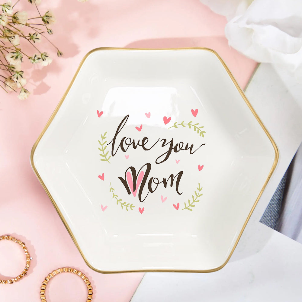 Hexagon 1 Ceramic Jewelry Tray