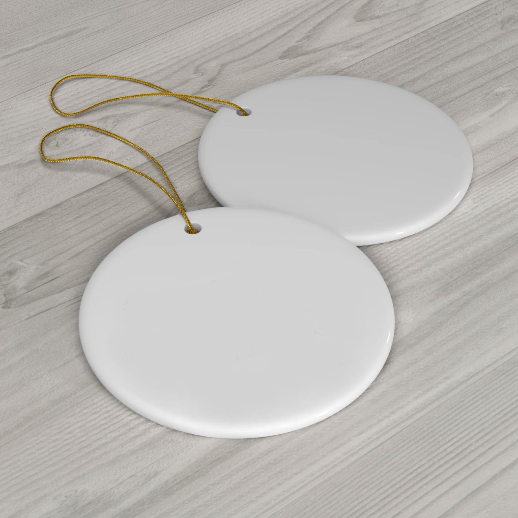 Round Ceramic Ornament