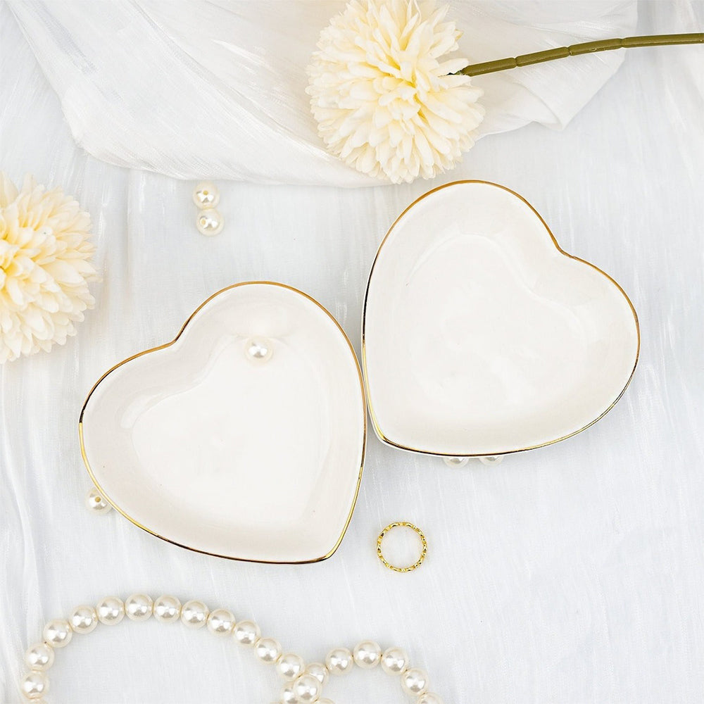Heart Ceramic Jewelry Tray