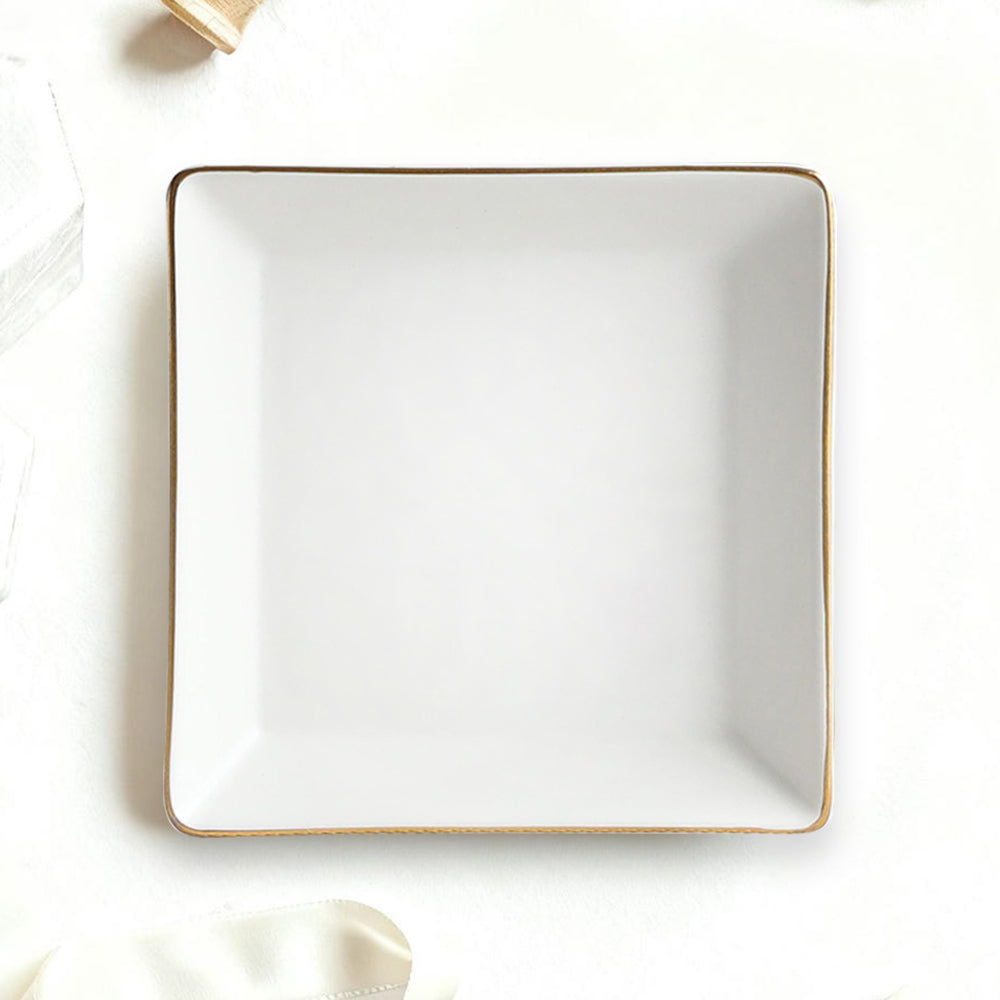 Square Ceramic Jewelry Tray