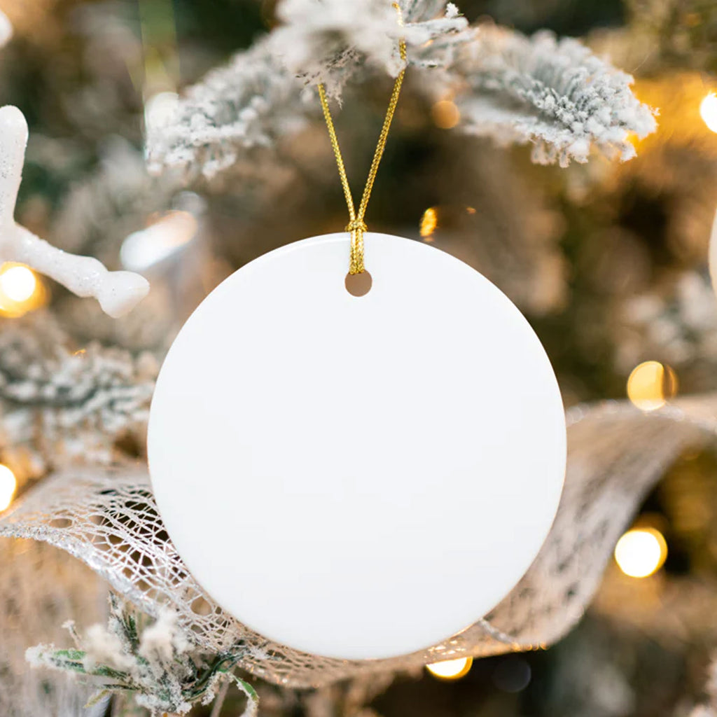 Round Ceramic Ornament