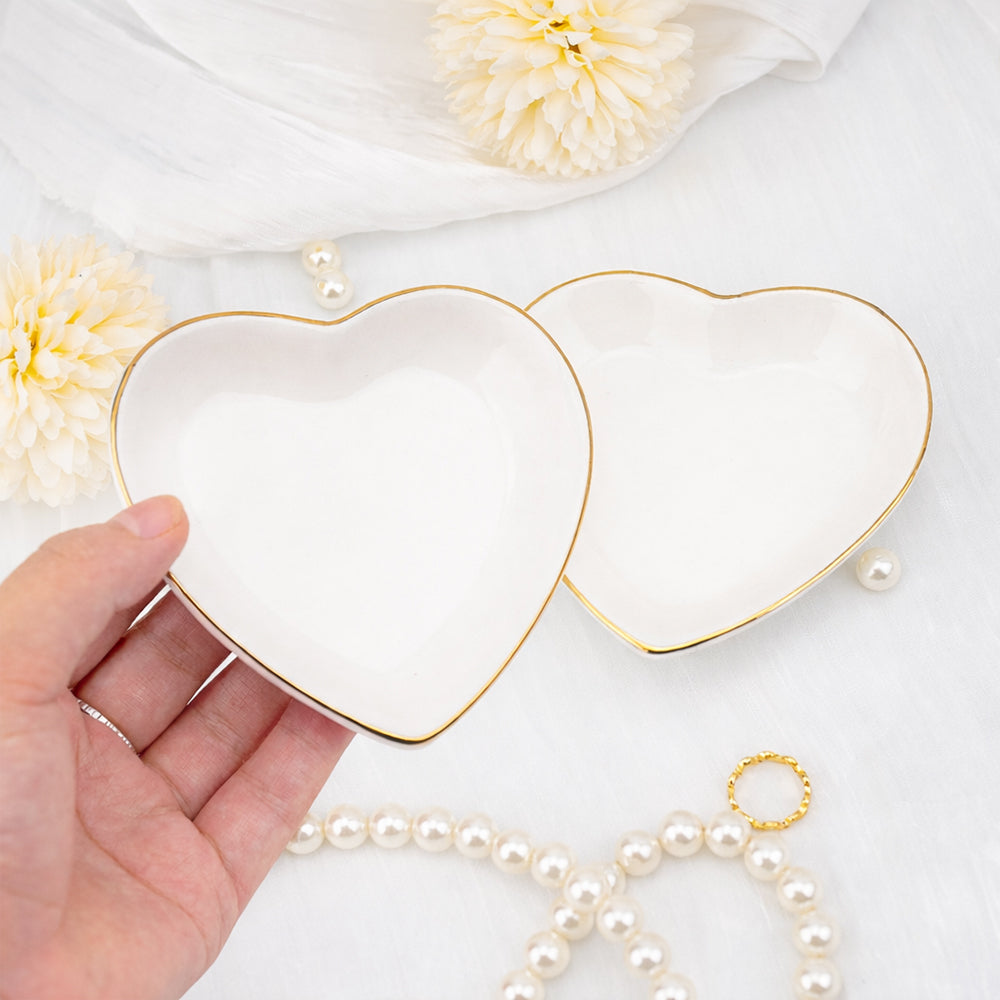 Heart Ceramic Jewelry Tray