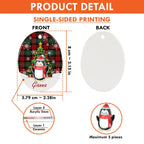 Oval Ceramic Ornament