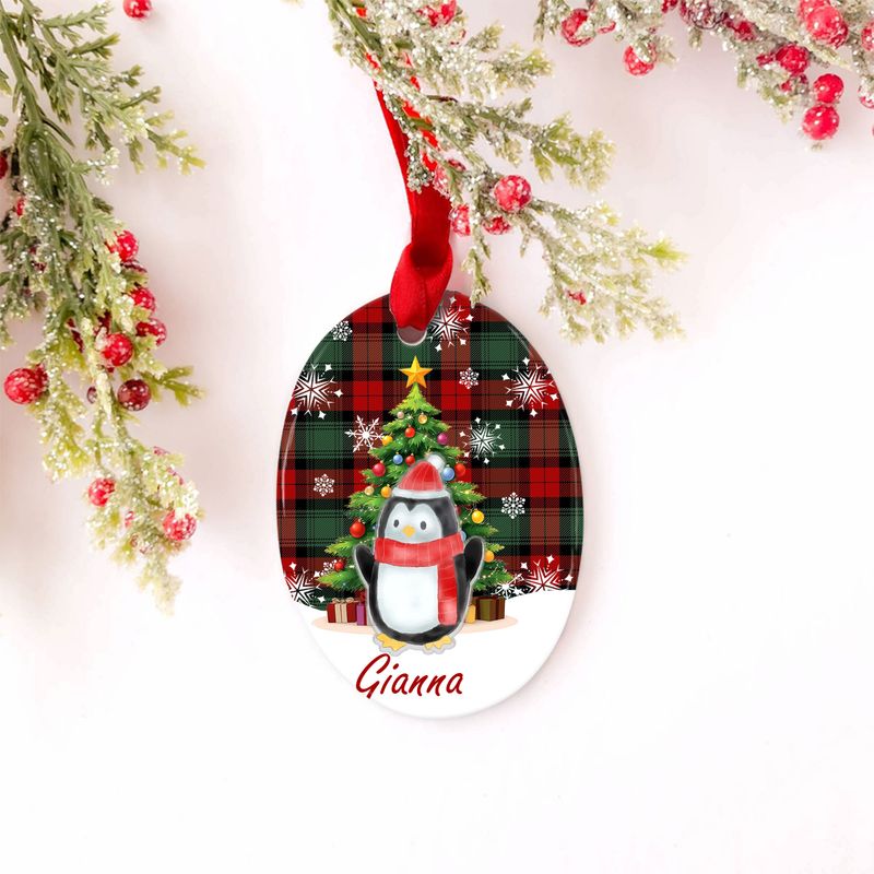 Oval Ceramic Ornament