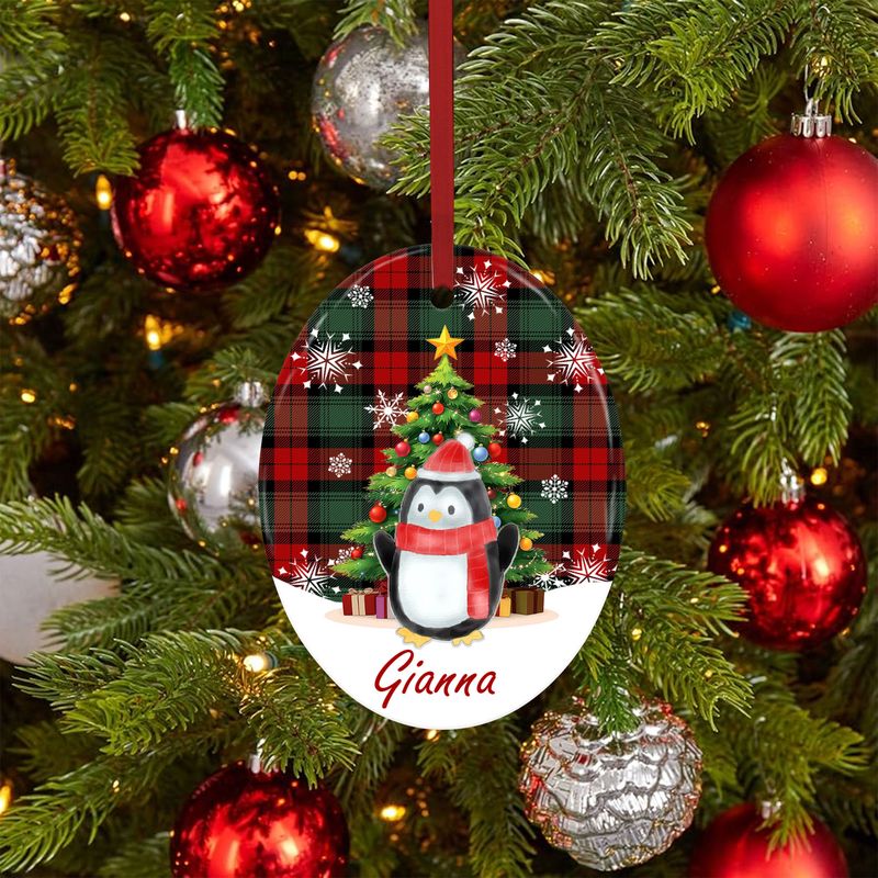 Oval Ceramic Ornament
