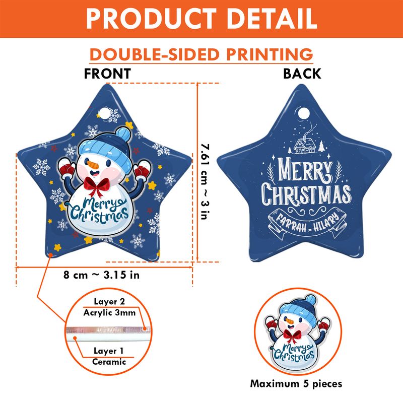 Star Ceramic Ornament