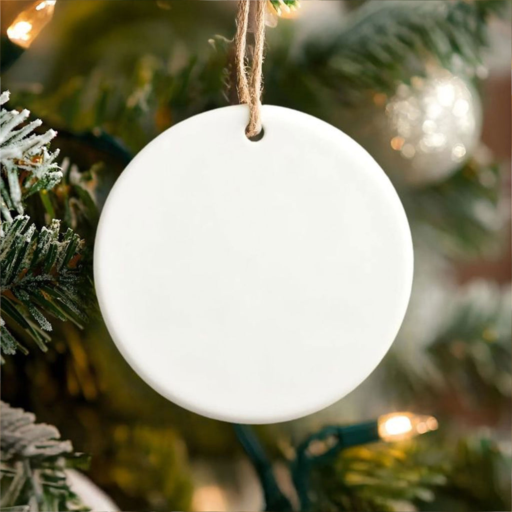 Round Ceramic Ornament