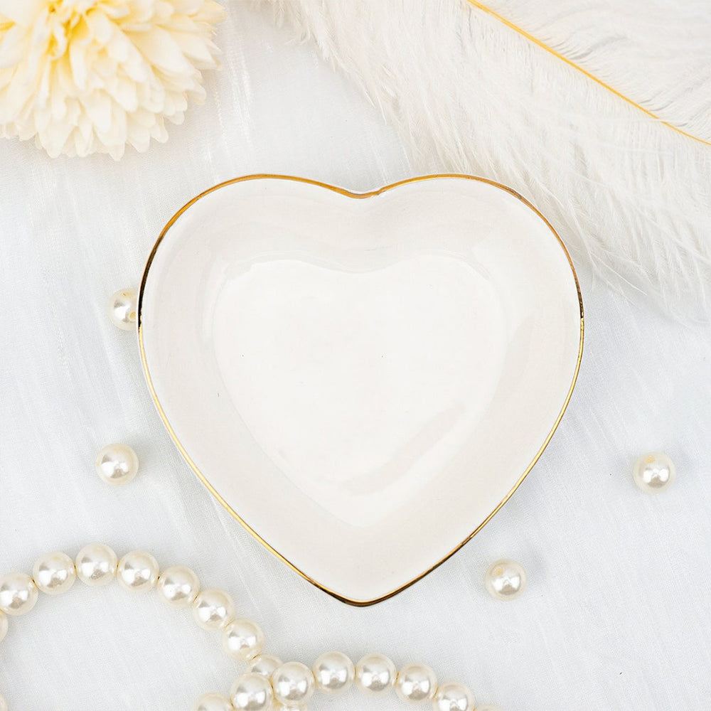 Heart Ceramic Jewelry Tray