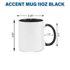 Ceramic Accent Mug 11oz Black