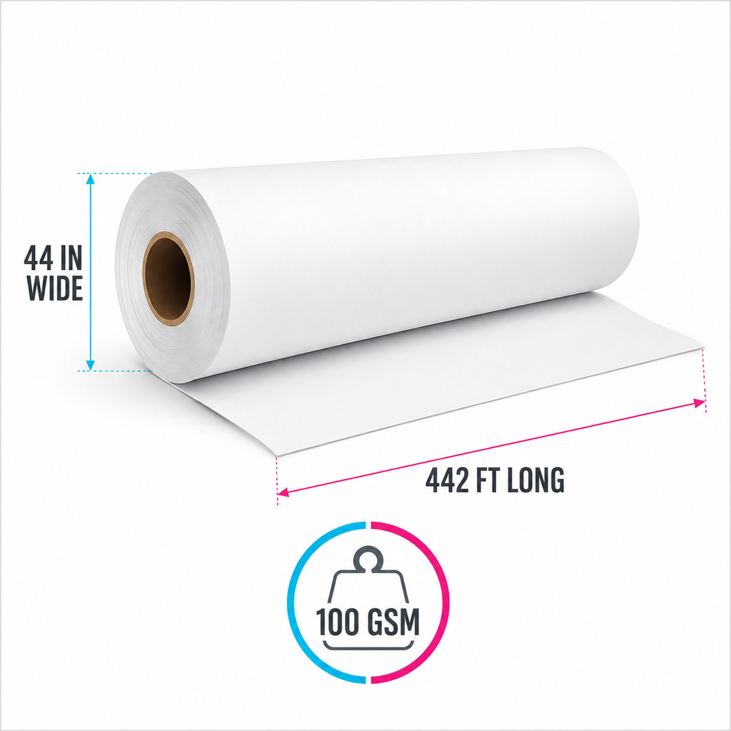 Sublimation Paper 100 GSM - 44IN x 442FT