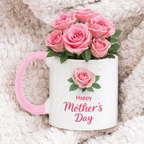 Ceramic Accent Mug 11oz Light Pink