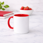 Ceramic Accent Mug 11oz Red