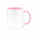 Ceramic Accent Mug 11oz Light Pink