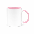 Ceramic Accent Mug 11oz Light Pink