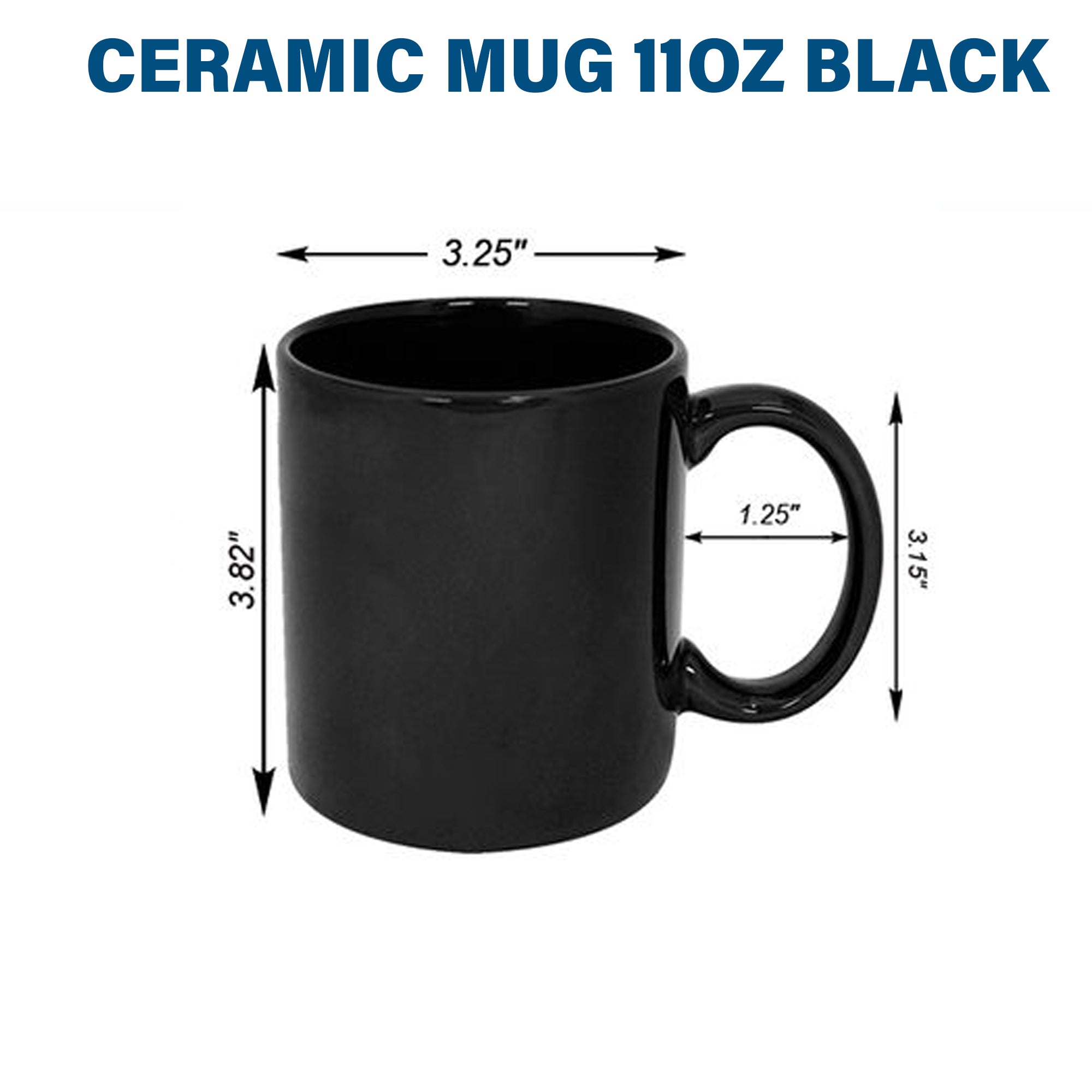Ceramic Mug 11oz Black