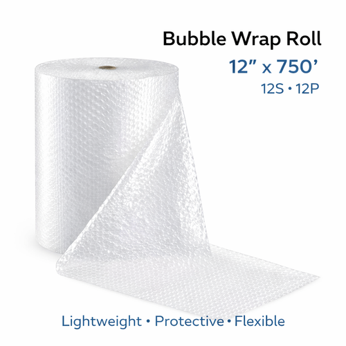 Bubble Wrap 3/16" 12" x 750' - Roll