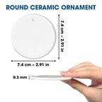 Round Ceramic Ornament