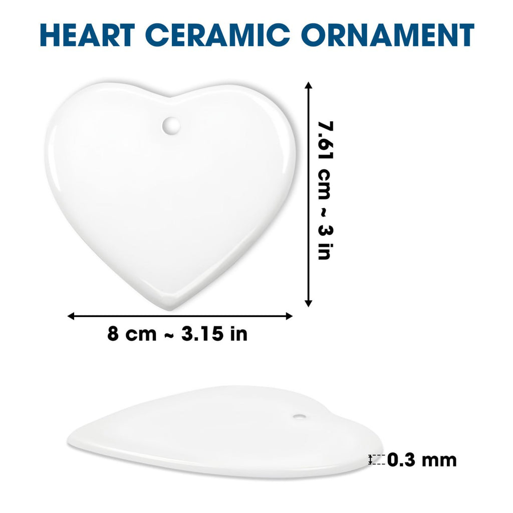 Heart Ceramic Ornament