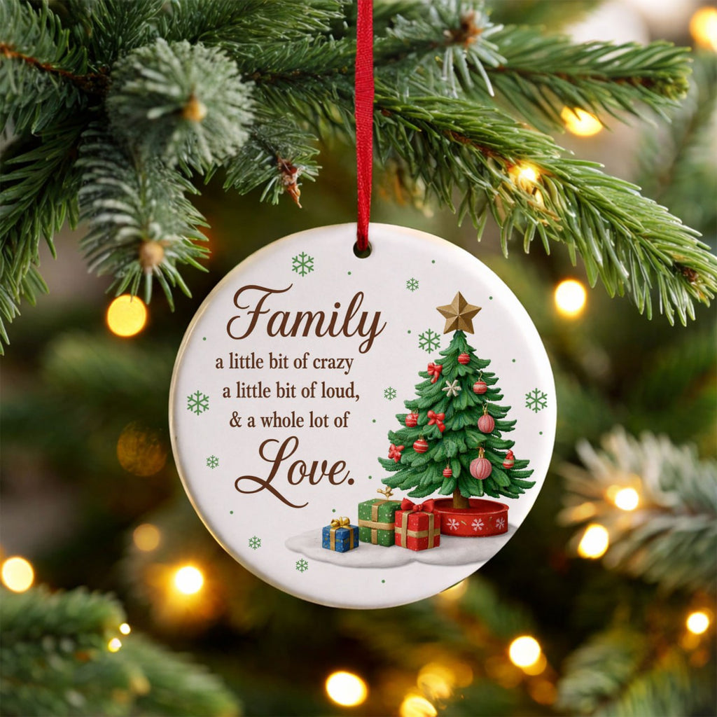 Round Ceramic Ornament